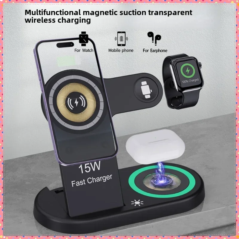 Watch 7 Smartwatch Iphone - شاحن لاسلكي سريع 15 واط، محطة