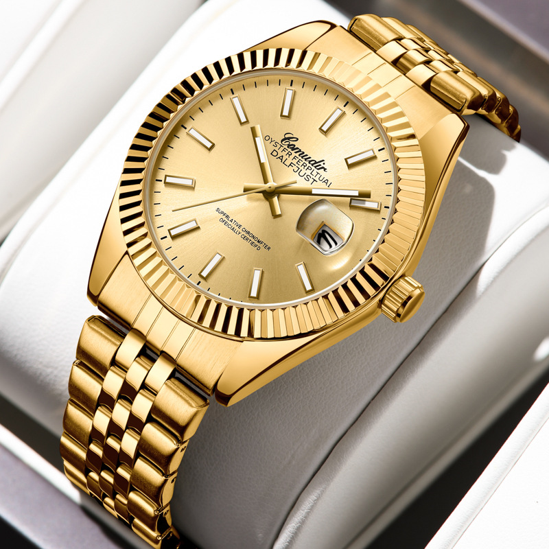 Smartwatch Watches For Women Smart - ساعة ذهبية للرجال مع إضاءة ليلية