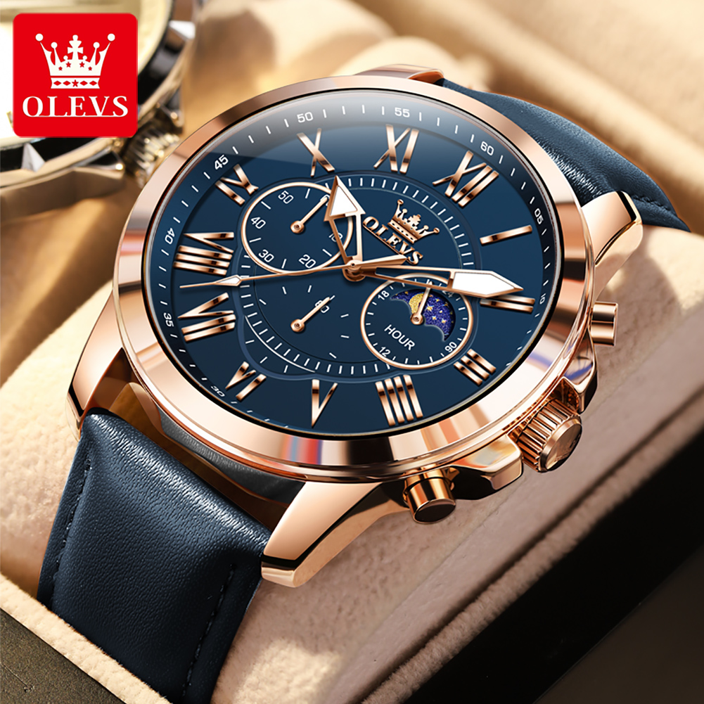 Smartwatch Branded Watches For Men - ساعة رجالية ماركة OLEVS 3632 متعددة