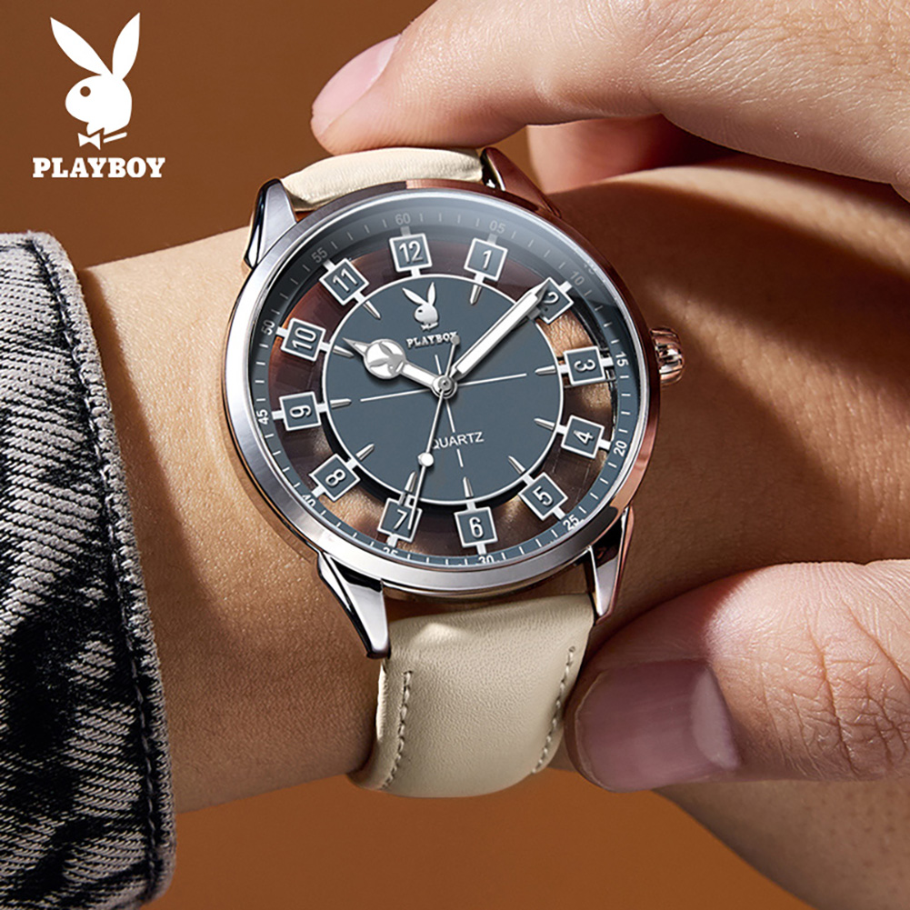 Smartwatch Branded Watches For Men - ساعة PLAYBOY 3137 بحركة كوارتز للرجال،