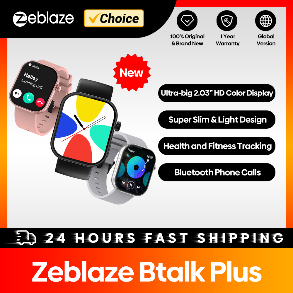 Smartwatch Health Watches For Men - ساعة ذكية جديدة Zeblaze Btalk Plus