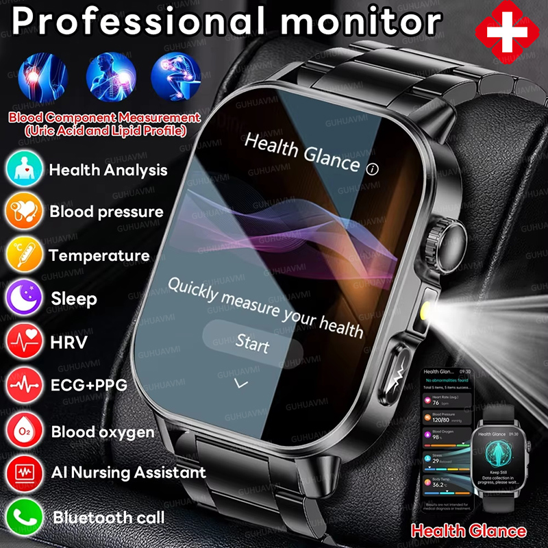 Smartwatch Professional Watches For Men - ساعة ذكية جديدة للرجال بدرجة طبية