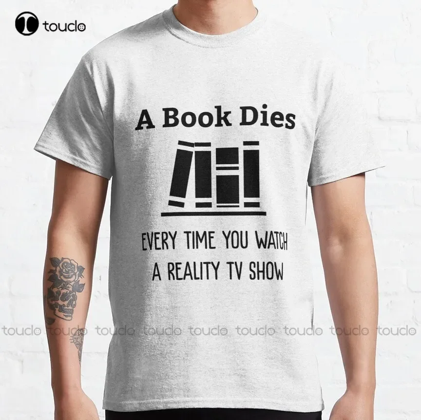 Watch Watch Xs - تي شيرت كلاسيكي بطباعة 'A Book