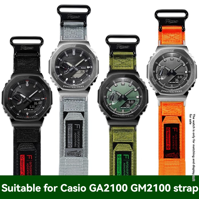 Casio Watch G-Shock Ga-2100 - حزام ساعة قماش من النايلون لـ