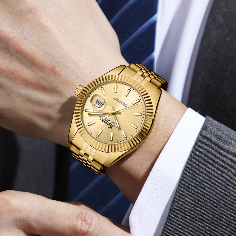 ساعة ذهبية للرجال مع إضاءة ليل - مراجعة Smartwatch Watches For Women Smart وسعره