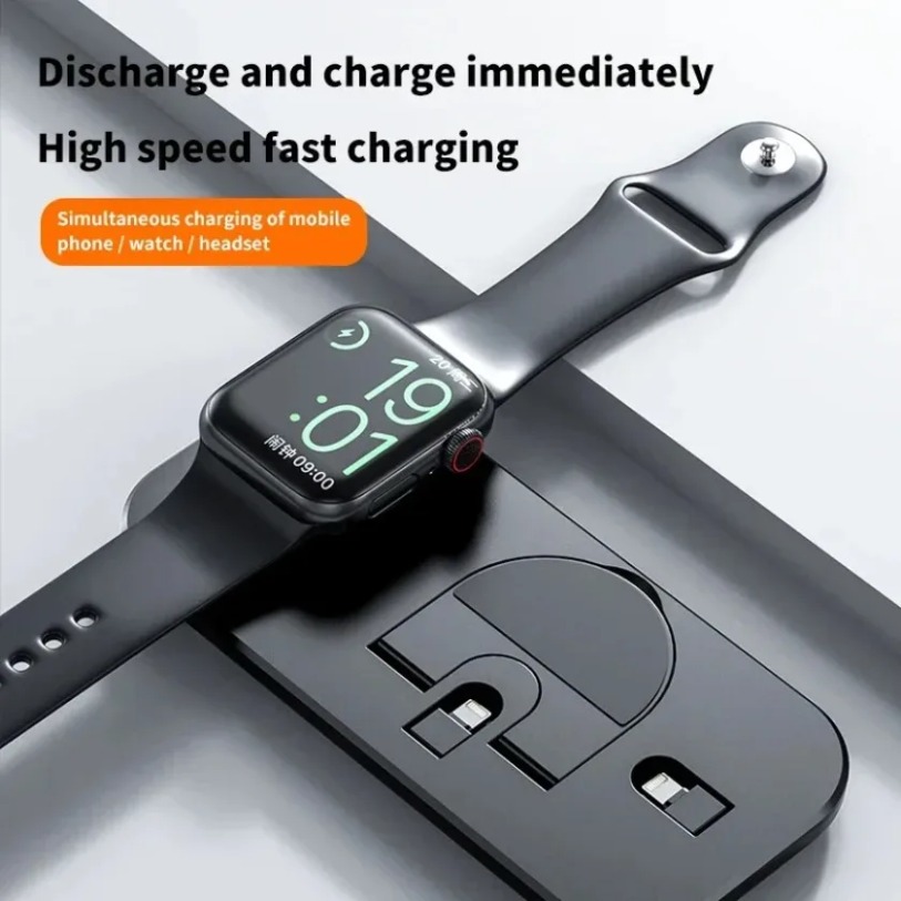 شاحن لاسلكي 3 في 1 مع قاعدة شح - مراجعة Watch Watch Xs وسعره