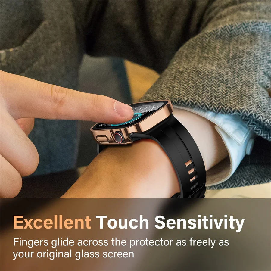 زجاج + غطاء لساعة أبل سلسلة 8  - مراجعة Smartwatch Watches For Women Smart وسعره