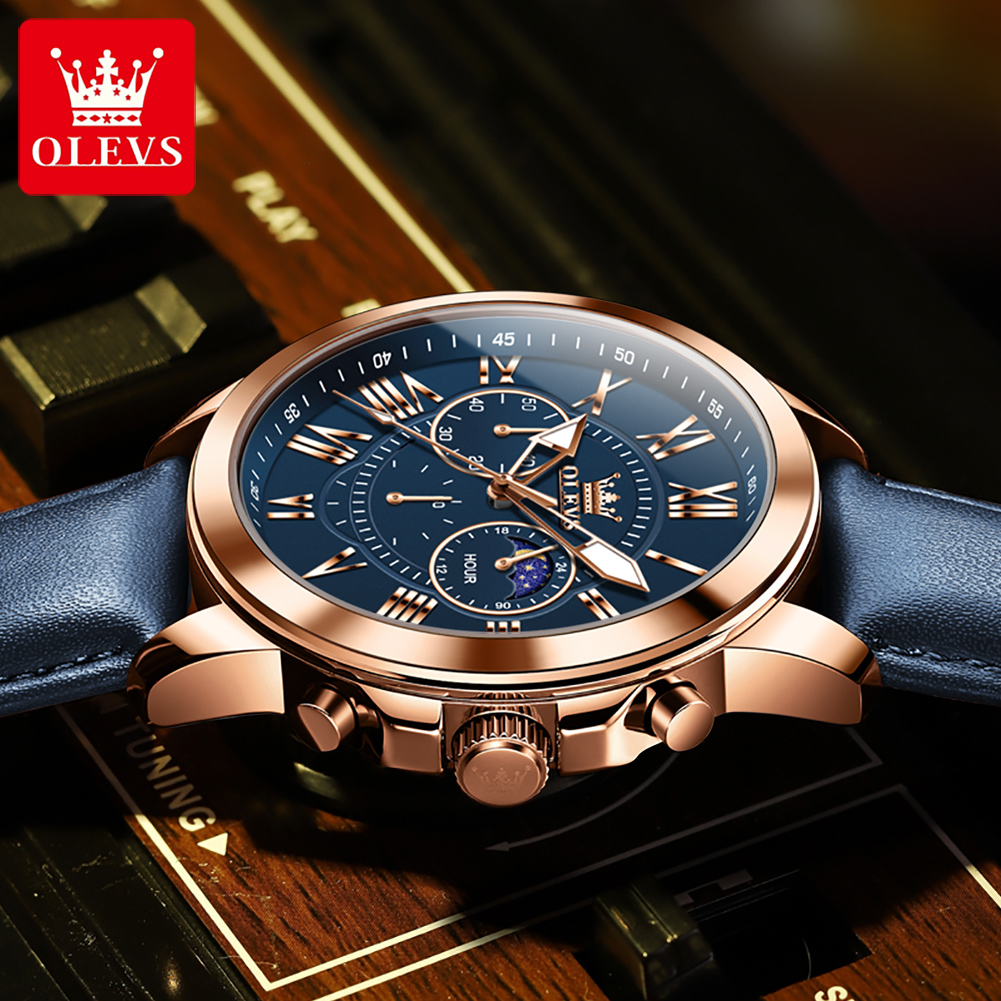 ساعة رجالية ماركة OLEVS 3632 م - مراجعة Smartwatch Branded Watches For Men وسعره