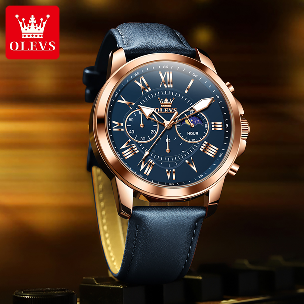 ساعة رجالية ماركة OLEVS 3632 م - مراجعة Smartwatch Branded Watches For Men وسعره