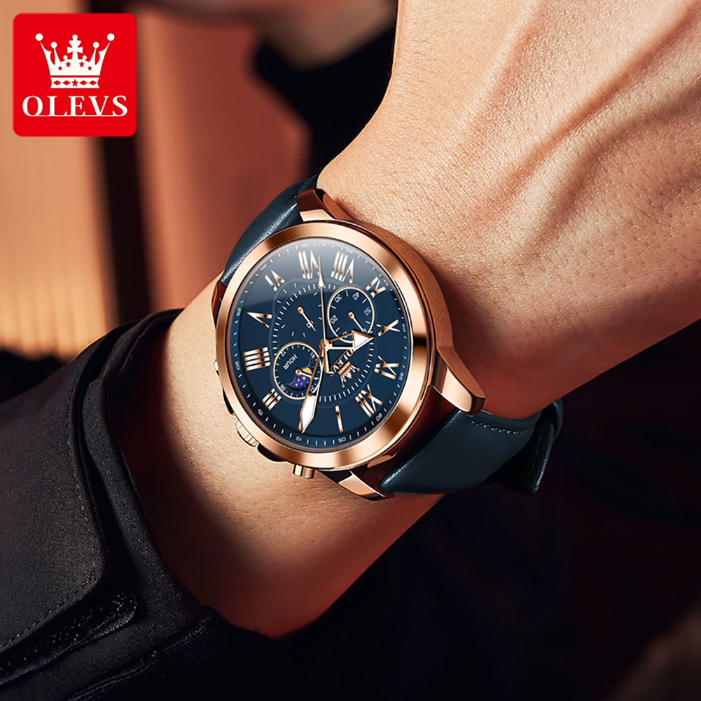 ساعة رجالية ماركة OLEVS 3632 م - مراجعة Smartwatch Branded Watches For Men وسعره