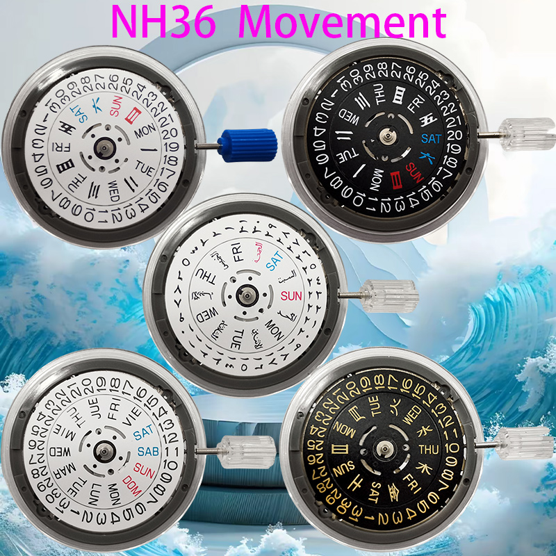 مجموعة قطع غيار ساعة NH36A الأ - مراجعة Watch Crown Stem وسعره