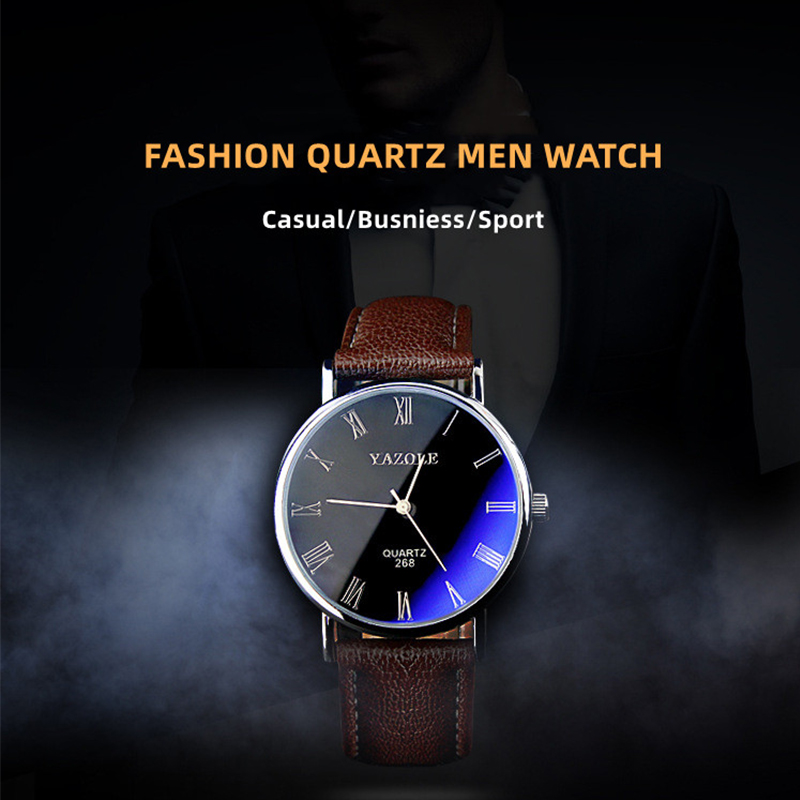 ساعات يازول الكوارتز البسيطة ل - مراجعة Smartwatch Branded Watches For Men وسعره