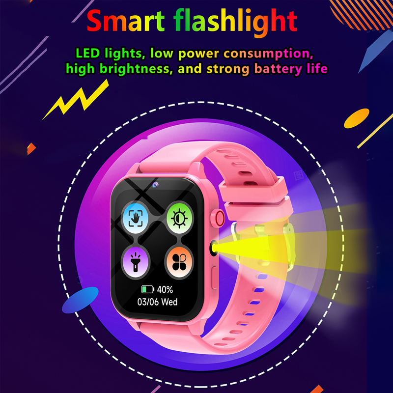 لعبة أطفال ساعة ذكية مصباح يدو - مراجعة Smartwatch Watches For Kid Girl وسعره
