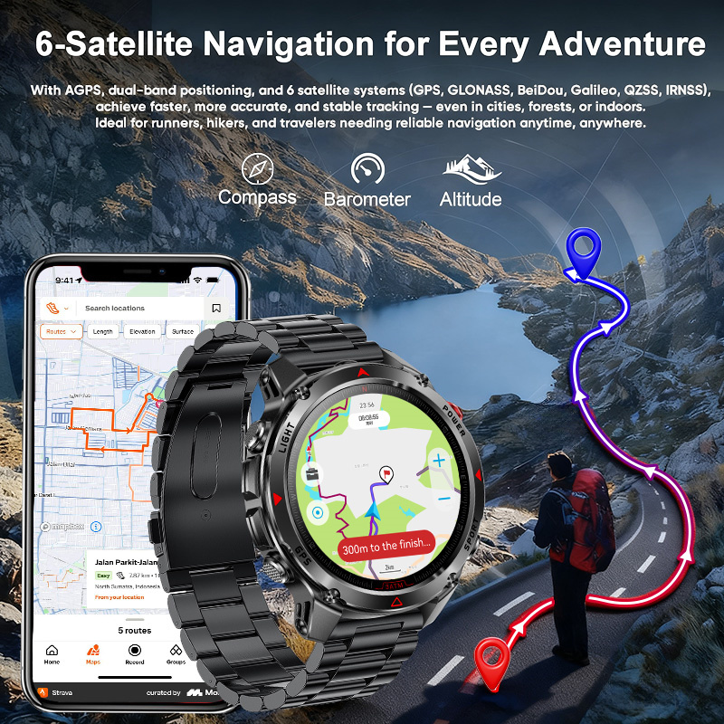 T-Rex 3 Pro العسكرية الصف AGPS - مراجعة Smartwatch Professional Watches For Men وسعره