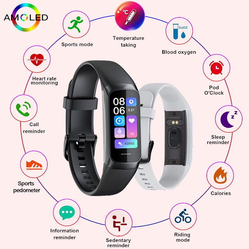LIGE 1.1 بوصة Amoled مراقب معد - مراجعة Smartwatch Health Watches For Men وسعره