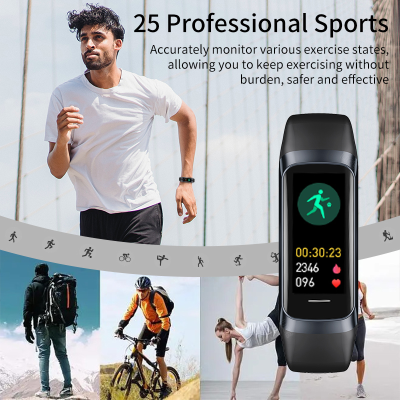 LIGE 1.1 بوصة Amoled مراقب معد - مراجعة Smartwatch Health Watches For Men وسعره