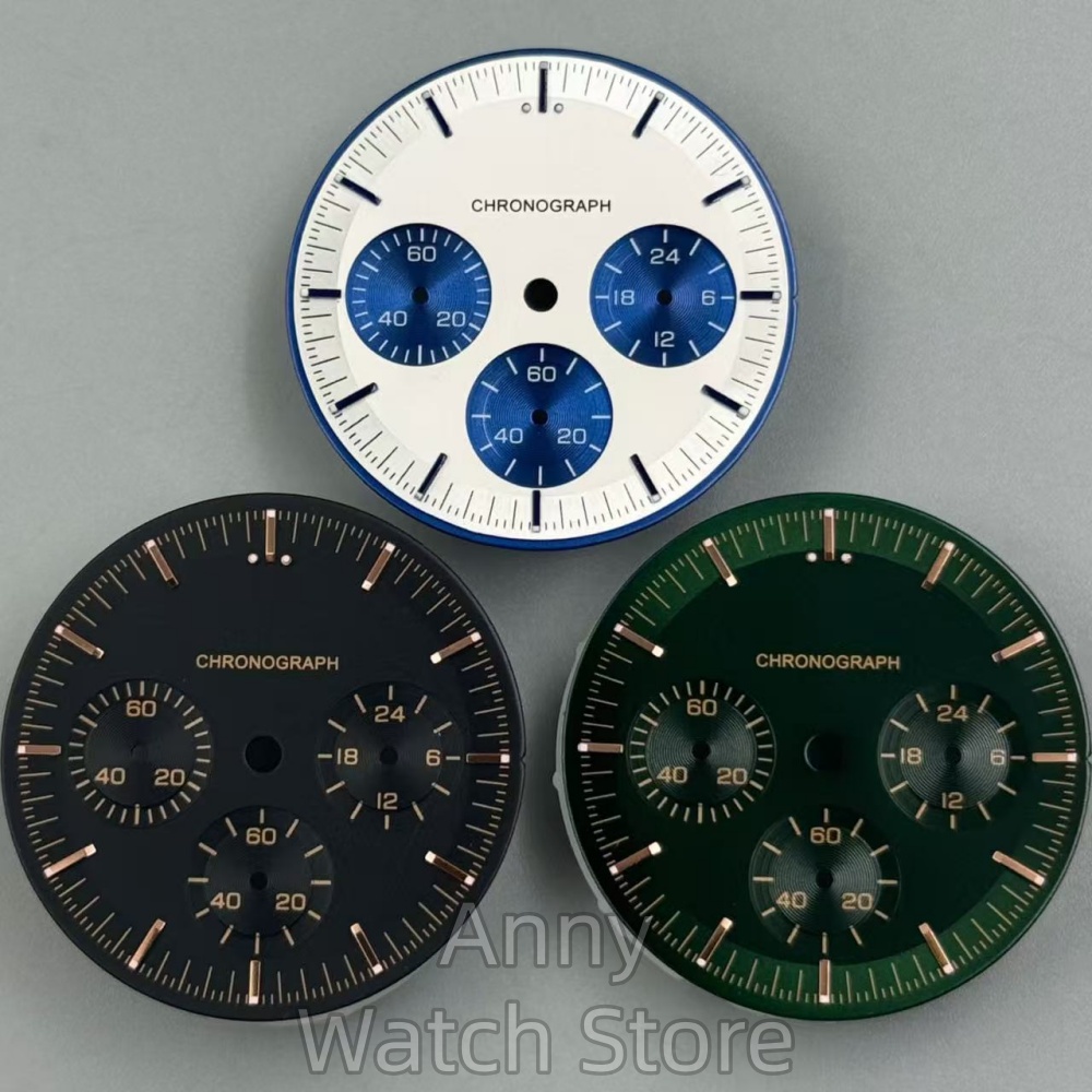 وجه ساعة مون ستيريل VK63 مقاس  - مراجعة Luminous Dial Face وسعره