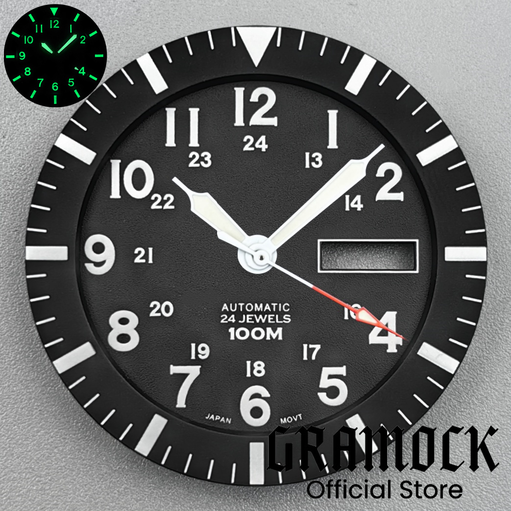 Gramock خمر NH36 الوجه 34.3 مل - مراجعة Luminous Dial Face وسعره