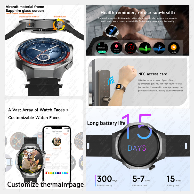 2026 جديد ساعة BOXUXING 5 ماكس - مراجعة Smartwatch Professional Watches For Men وسعره