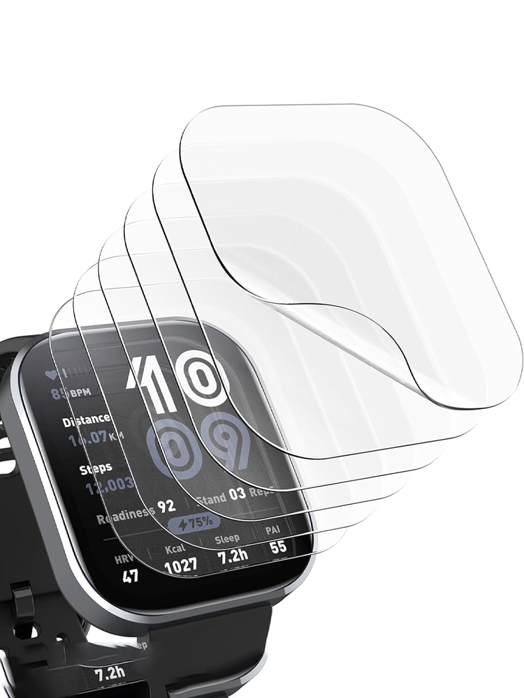 واقي شاشة لهاتف Amazfit bip 6  - مراجعة Smartwatch Watches Amazfit وسعره