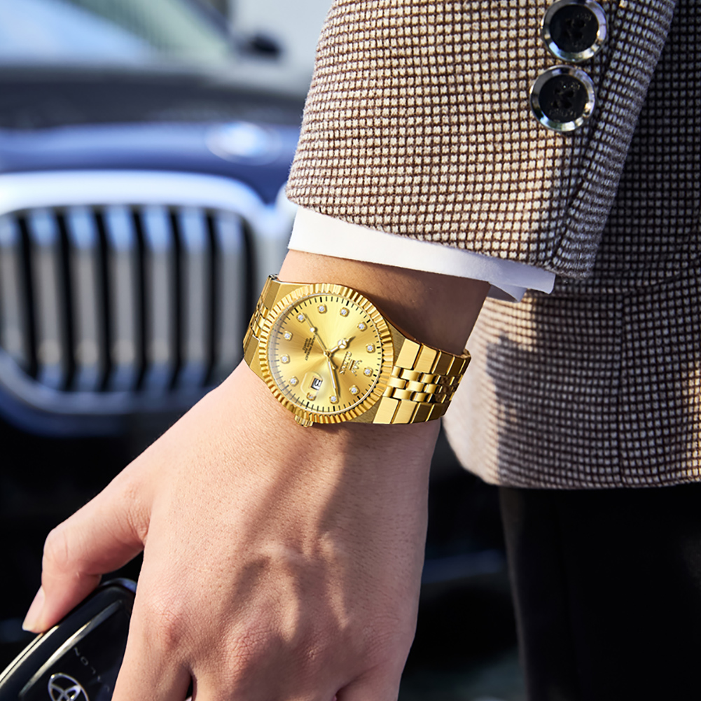 OLEVS موضة جديدة ساعة رجالية ا - مراجعة Smartwatch Branded Watches For Men وسعره