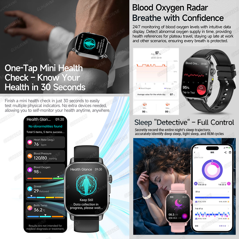 ساعة ذكية صحية جديدة 2026 مع ق - مراجعة Smartwatch Professional Watches For Men وسعره