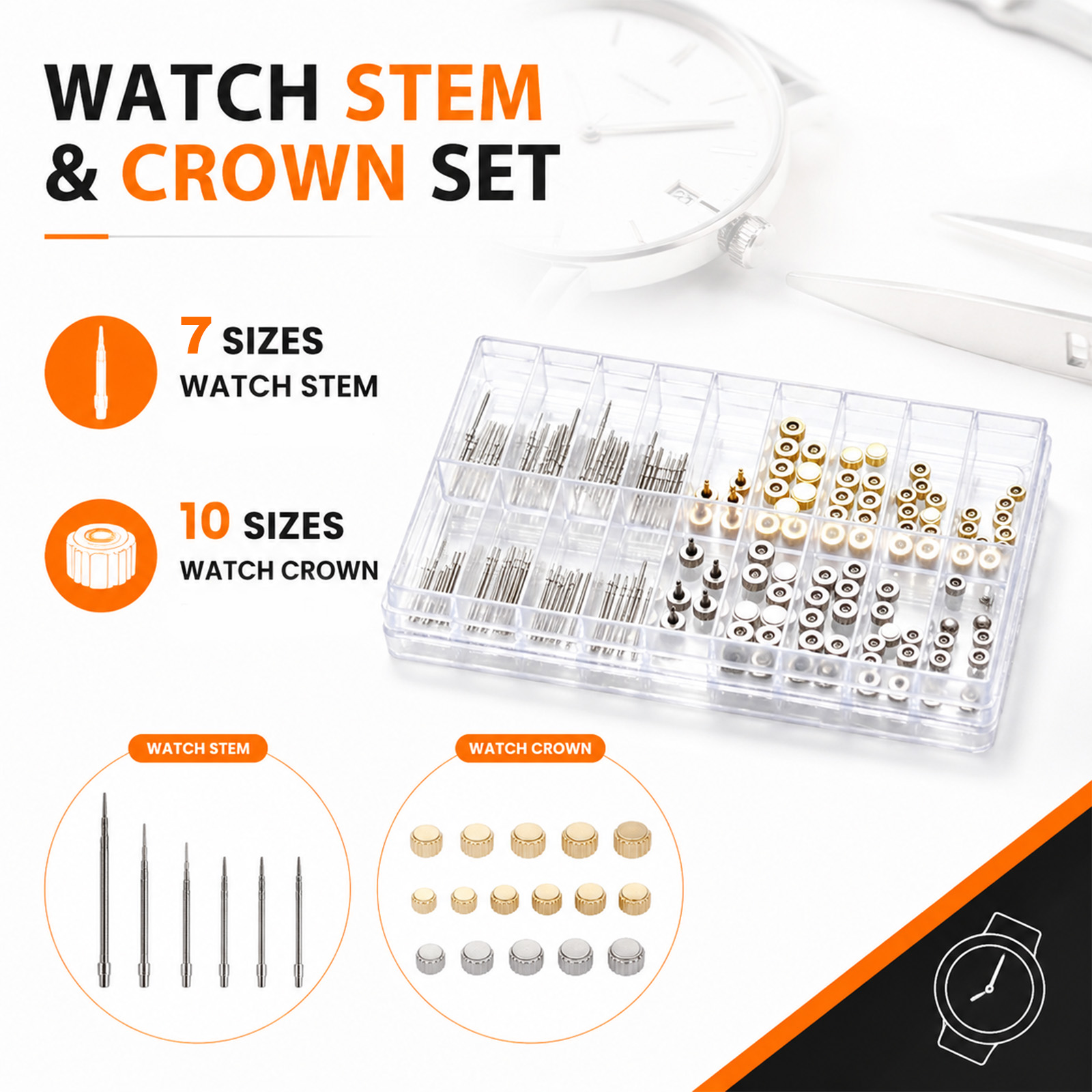 مجموعة أدوات إصلاح الساعات من  - مراجعة Watch Crown Stem وسعره