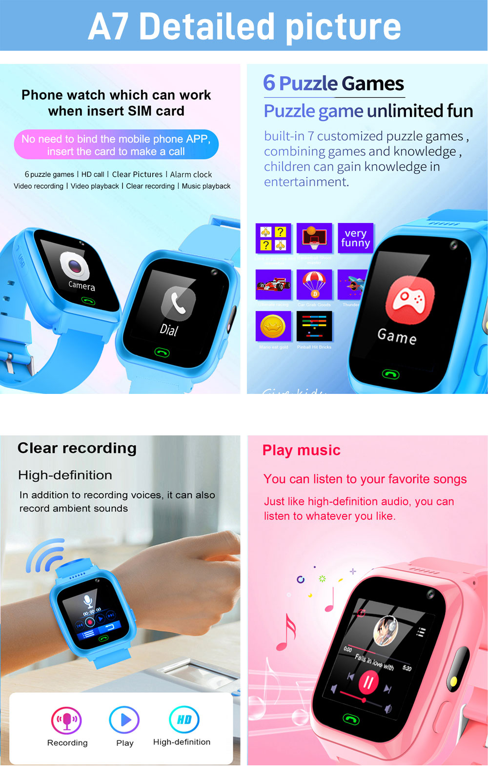 2G 4G الاطفال ساعة ذكية الهاتف - مراجعة Smartwatch Watches For Kid Girl وسعره
