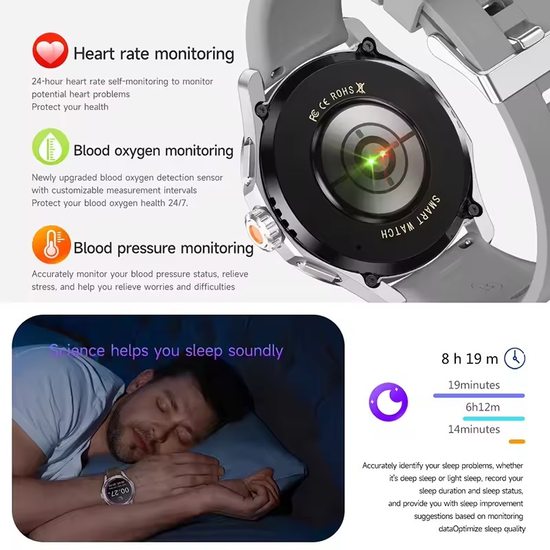 GUHUAVMI NFC ساعة ذكية للرجال  - مراجعة Smartwatch Branded Watches For Men وسعره