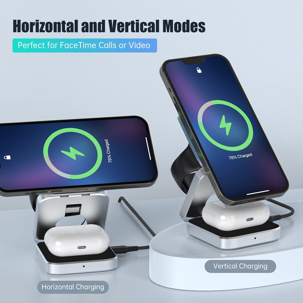 محطة شاحن لاسلكية مغناطيسية قا - مراجعة Watch 7 Smartwatch Iphone وسعره
