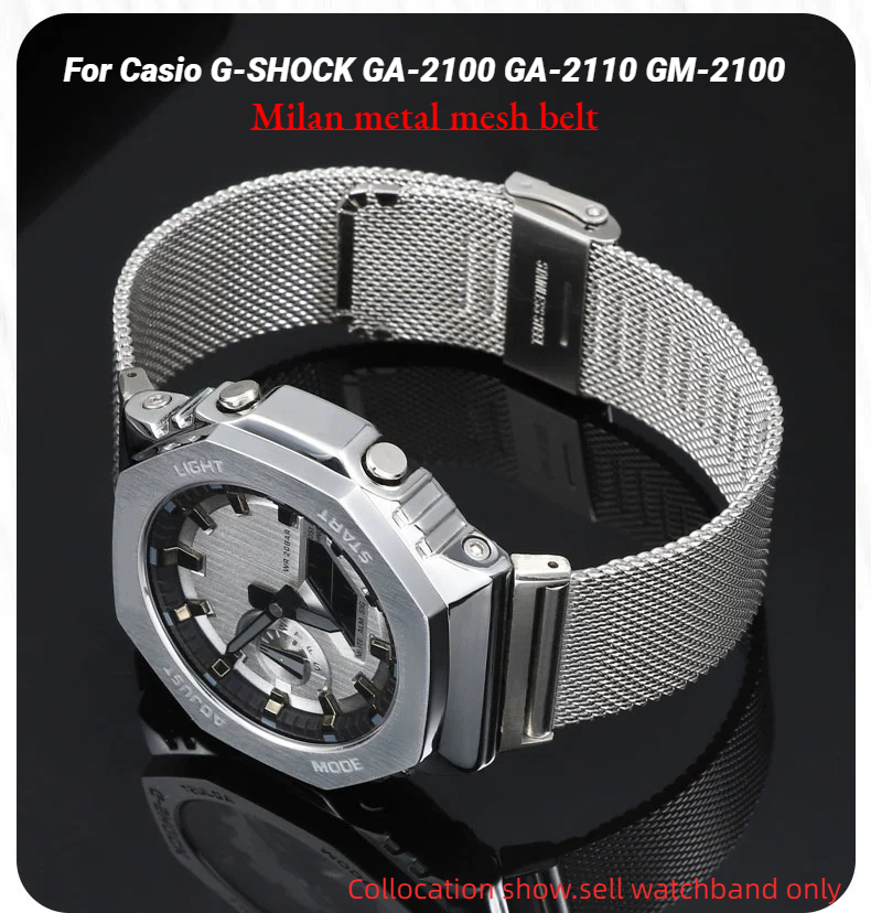 ميلان شبكة معدنية حزام لساعة ك - مراجعة Casio Watch G-Shock Ga-2100 وسعره